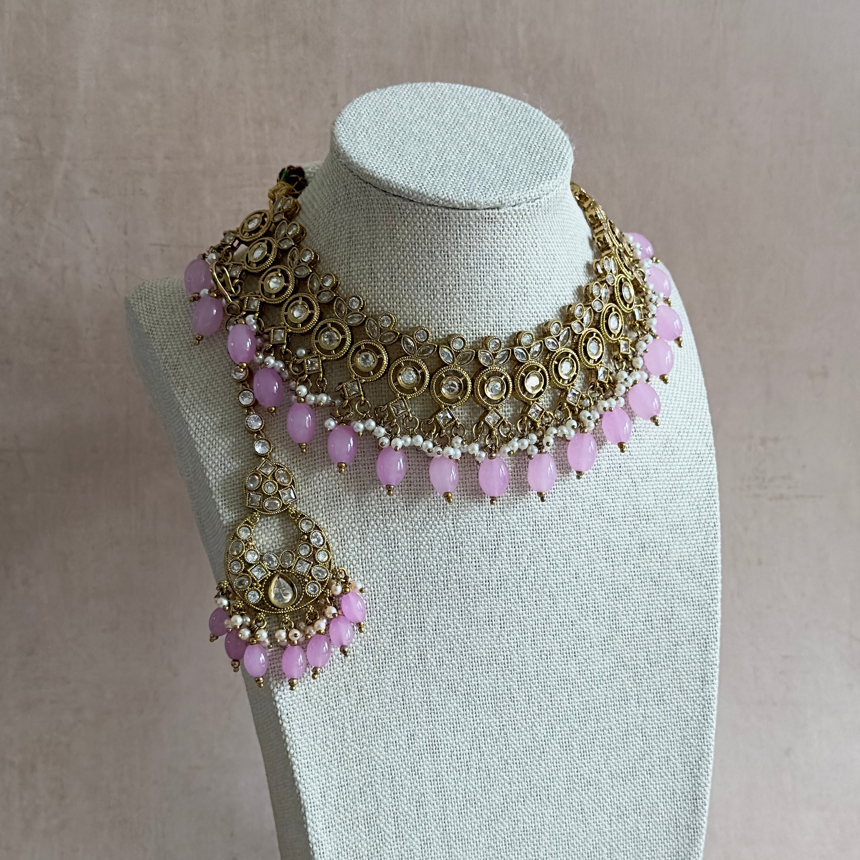 Alicia Lilac Necklace Set - Ahseya & Co