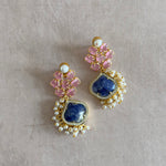 Saran Pink Drop Earrings - Ahseya & Co