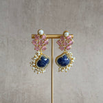 Saran Pink Drop Earrings - Ahseya & Co