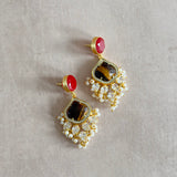 Nyla Red Drop Earrings - Ahseya & Co