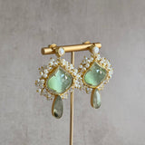 Faro Mint Pearl Drop Earrings - Ahseya & Co