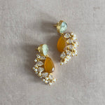 Maura Amber Drop Earrings - Ahseya & Co