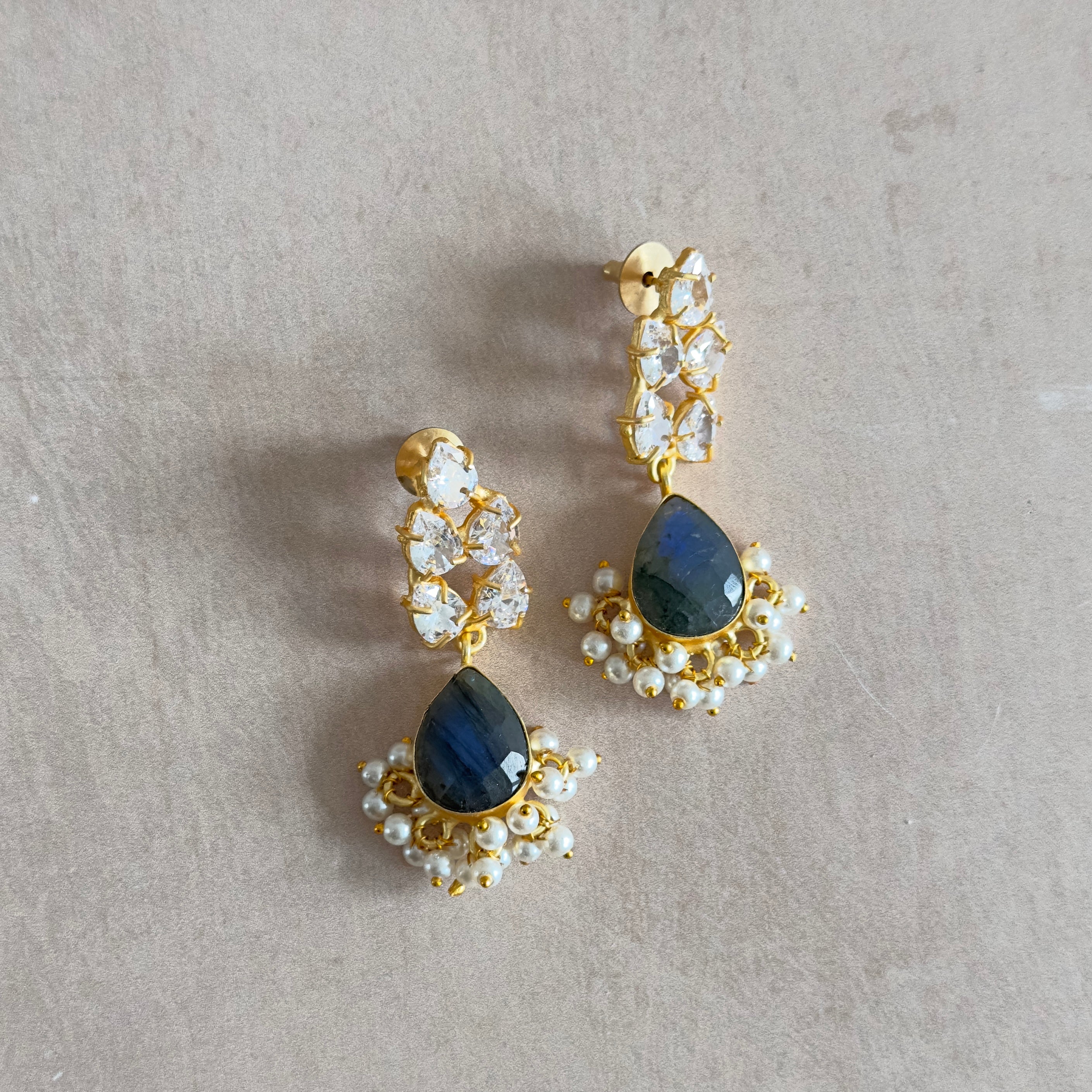 Crystal Drop Earrings - Ahseya & Co