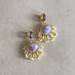 Louisa Purple Drop Earrings - Ahseya & Co