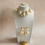 Emi Baroque Crystal Necklace Set - Ahseya & Co