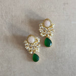 Saint Rose Green Drop Earrings - Ahseya & Co.