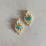 Layla Blue Crystal Drop Earrings