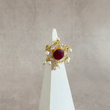 Suki Maroon Crystal Ring