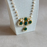 Diya Green Pearl Mala Set