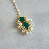 Diya Green Pearl Mala Set