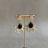 Bekka Black Crystal Earrings