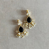 Bekka Black Crystal Earrings