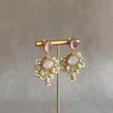 Evie Pink Drop Earrings