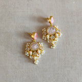 Evie Pink Drop Earrings