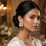 Azra Purple Stud Earrings