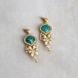 Gia Green Drop Earrings Earrings