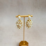 Pearl Crystal Drop Earrings