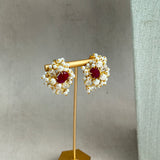 Milos Pearl Fuchsia Necklace Set