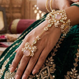 Minal Rose Mint Crystal Hand Harness