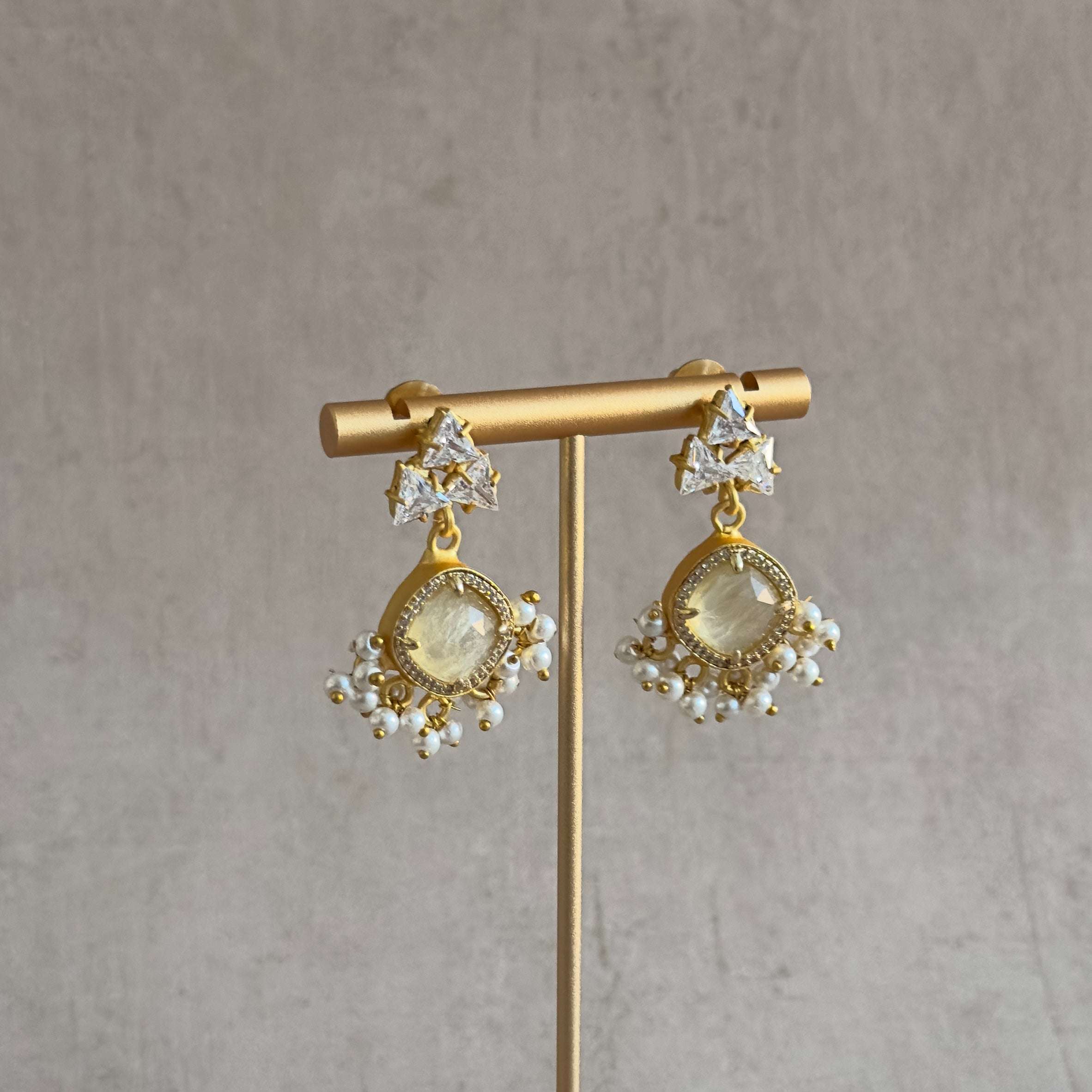 Upgrade your jewelry collection with our stunning Honey Crystal Drop Earrings! These earrings feature gorgeous honey quartz and sparkling cubic zirconia that effortlessly add a touch of elegance to any outfit. Elevate your style and turn heads with these beautiful earrings.