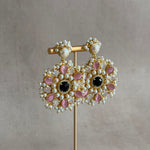 Lou Pink Crystal Earrings - Ahseya & Co.