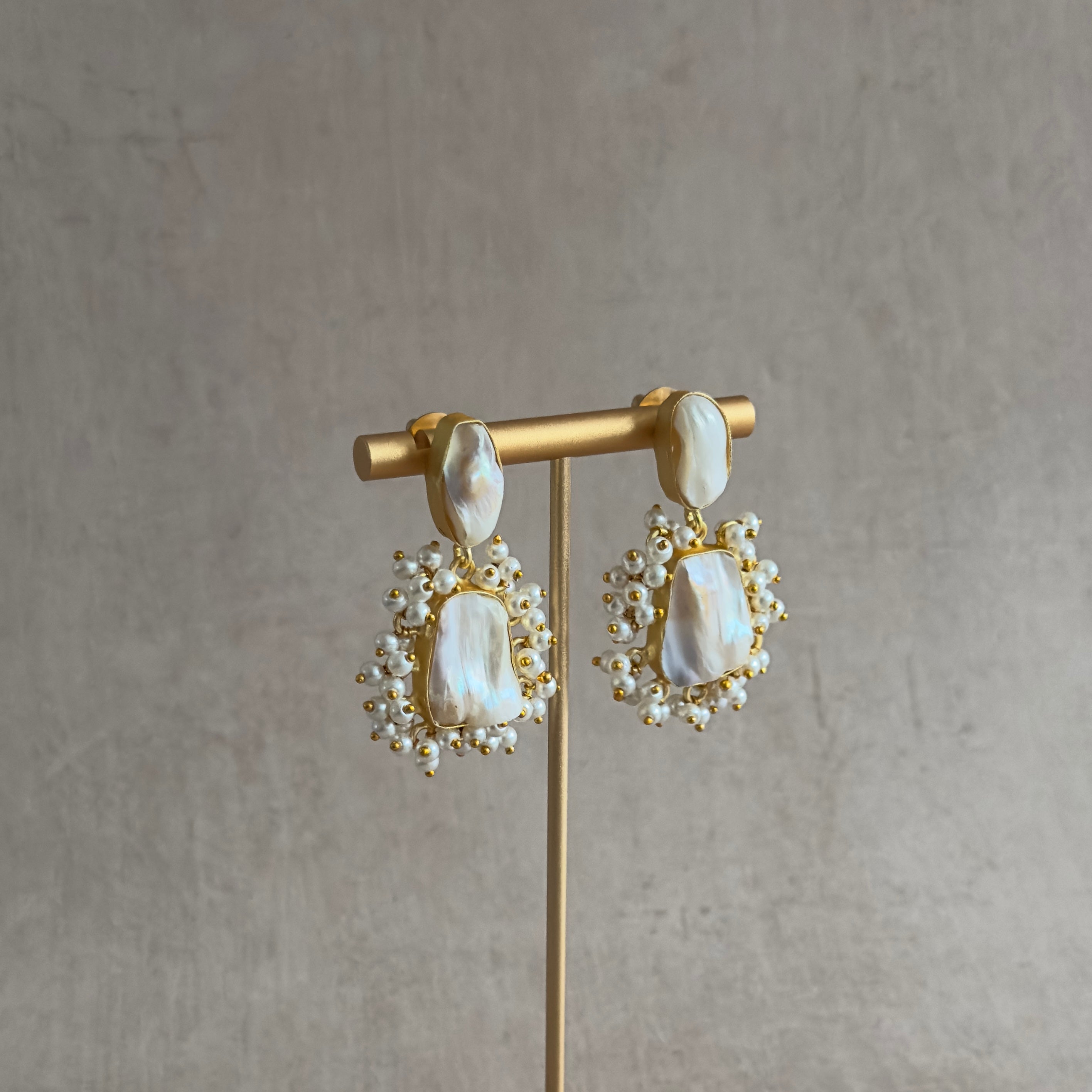 Baroque Pearl Earrings - Ahseya & Co.