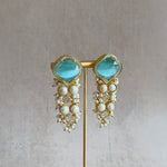 Umaya Aqua Pearl Earrings - Ahseya & Co.