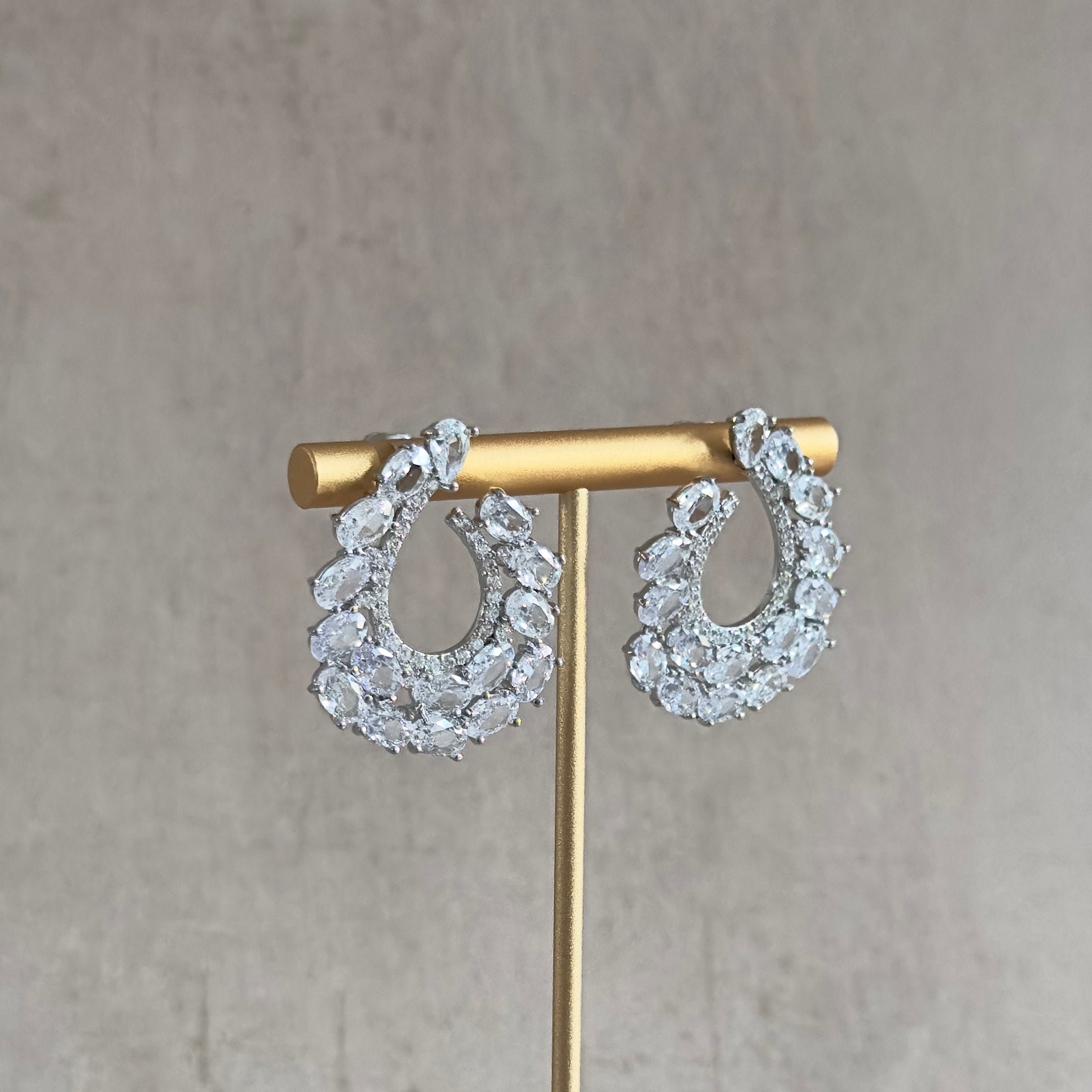 Expertly crafted with stunning crystal zirconia and a luxurious silver polish, the Taiba Crystal Earrings are the perfect accessory for any occasion. With their sparkling beauty and elegant design, these earrings are sure to elevate any outfit.