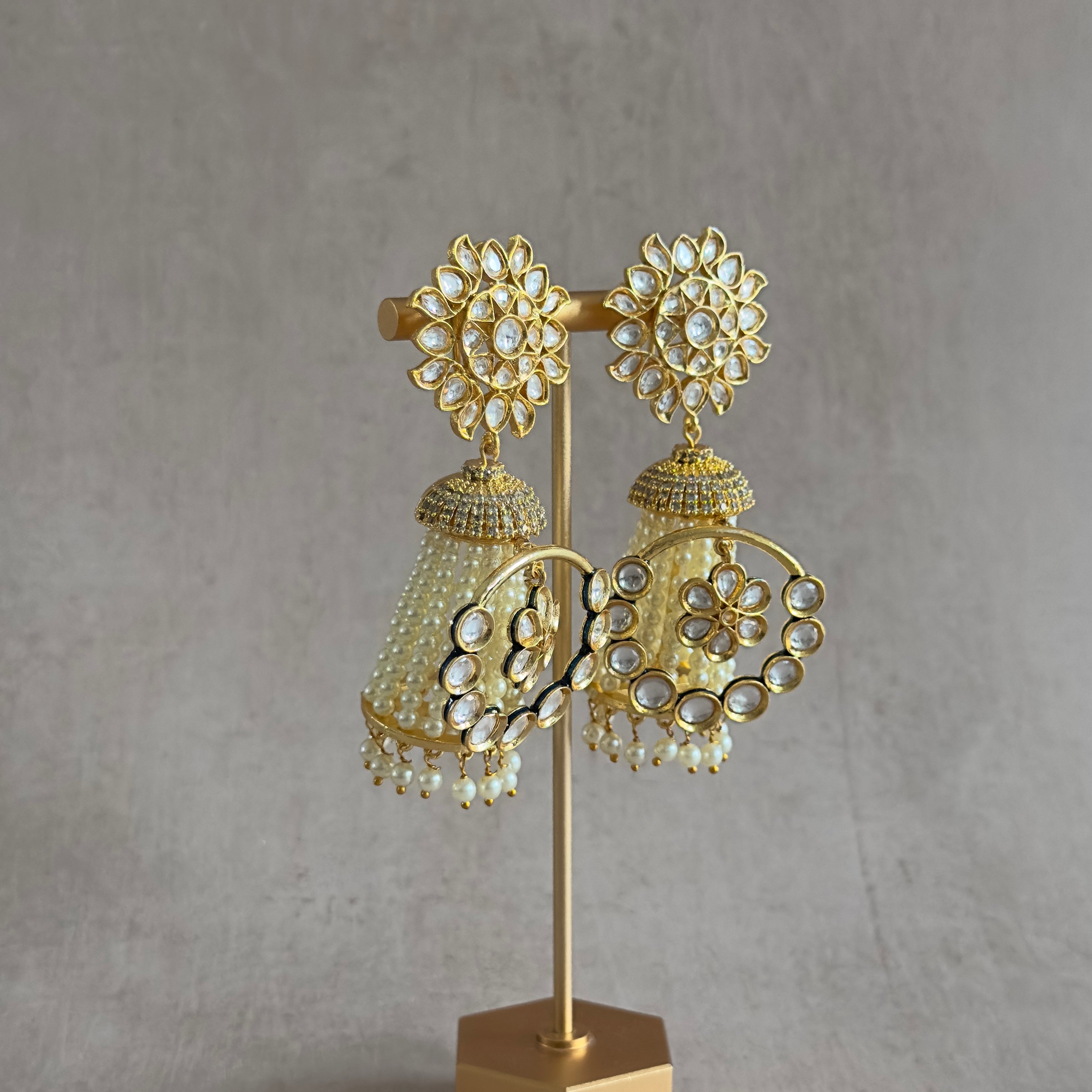 Kundan Drop Earrings - Ahseya & Co.