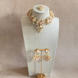 Eliana Pink Pearl Necklace Set