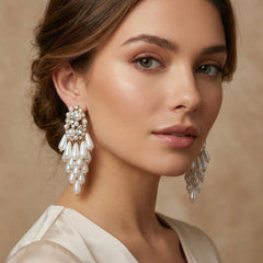 Renè Pearl Drop Earrings - Ahseya & Co