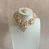 Eliana Pink Pearl Necklace Set