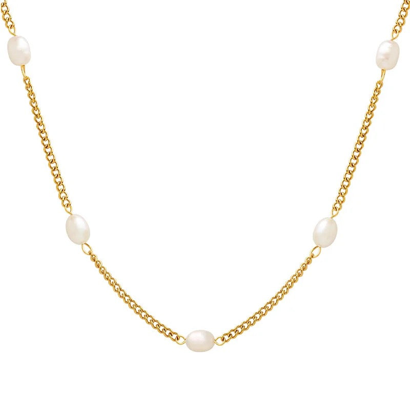Pearl Link Necklace - Ahseya & Co.